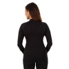 Moto Jitka - Triko Teddy bear  dl. rukáv dámské černé bez stojáčku - merino vlna 