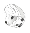 Interphone - Bluetooth headset pro uzavřené a otevřené přilby Interphone U-COM3, Twin Pack