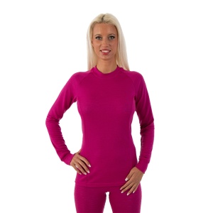 Moto Jitka - Triko Teddy bear dl.rukáv růžové - merino vlna 