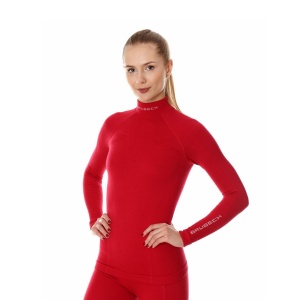 Brubeck - Dámské tričko Extreme wool růžové Merino vlna 