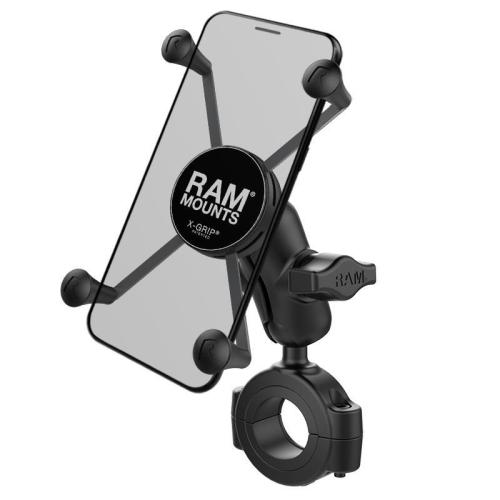 Ram Mounts - RAM® sestava - velký držák X-Grip® s krátkým ramenem a základnou Torque™ na průměr 1 1/8” až 1 1/2”  101854