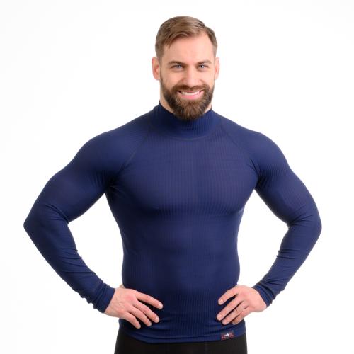 Moto Jitka - Pánské termo triko Comfort  100380 bez stojáčku modré 