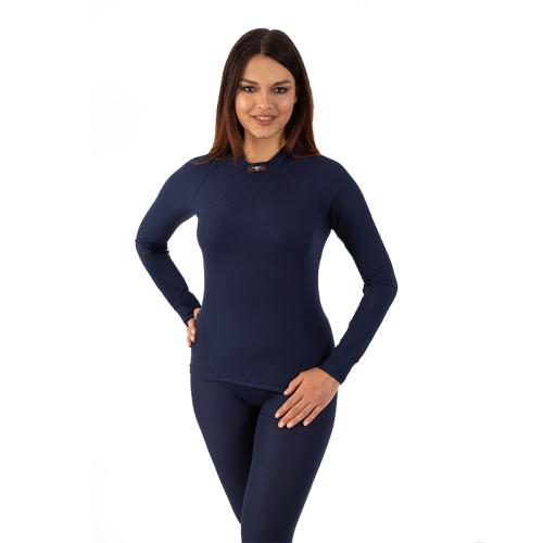 Moto Jitka - Dámské triko Comfort dlouhý rukáv modré 