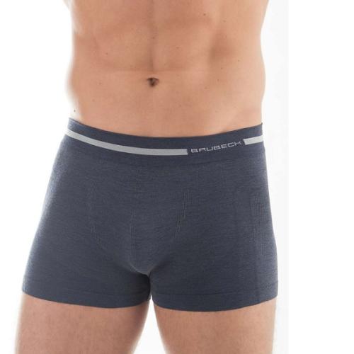 Brubeck - Boxerky Merino wool  pánské modré 