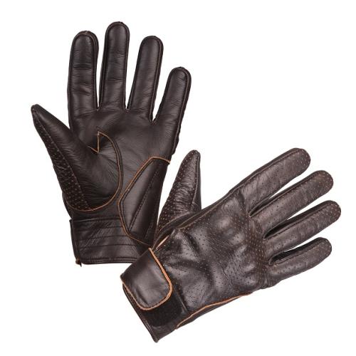 Modeka - Motocyklové rukavice Hot Classic hnědé