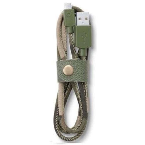 Interphone - Datový kabel Cellularline LON. zelený , microUSB 