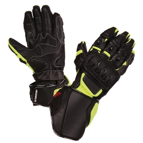 Modeka - Rukavice Jayce  černá/neon