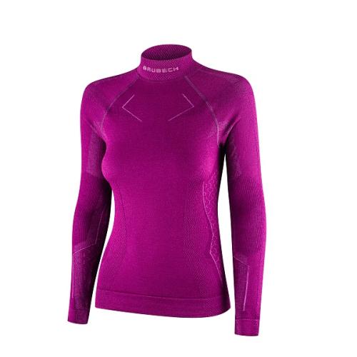 Brubeck - Brubeck dámské tričko extreme merino LS1665W Fuchsia 