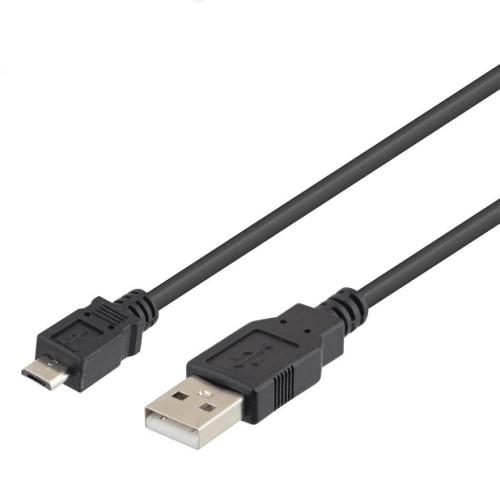 FIXED - Kabel USB datový a USB-C 2m, barva černá 