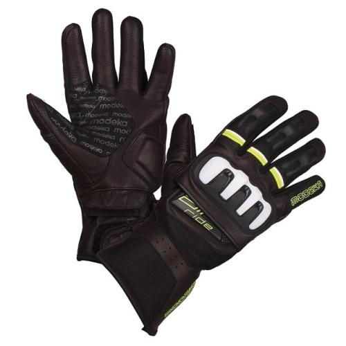 Modeka - Cestovní rukavice Air Ride - Černá/Neon 