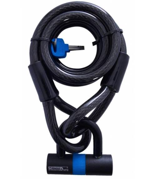 Oxford - ZÁMEK NA MOTOCYKL LOOP LOCK15 S U PROFIL ZÁMKEM 